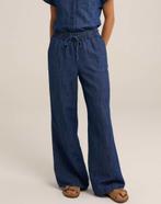 WE Fashion loose fit broek dark blue denim maat 44, Blauw, WE, Maat 42/44 (L), Ophalen of Verzenden