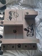 Houten Wandbord met boxer hond en herder erop, Ophalen of Verzenden, Zo goed als nieuw
