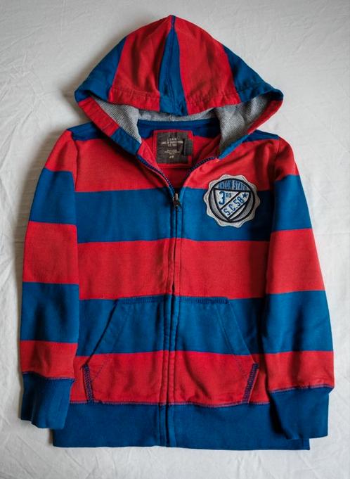 H&M Capuchon met rits 122-128, Kinderen en Baby's, Kinderkleding | Maat 122, Gebruikt, Jongen, Jas, Ophalen of Verzenden