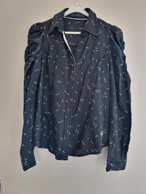 Blouse overhemd maat M 38 zwart vogels merk pepe jeans, Kleding | Dames, Blouses en Tunieken, Nieuw, Maat 38/40 (M), Zwart, Ophalen of Verzenden