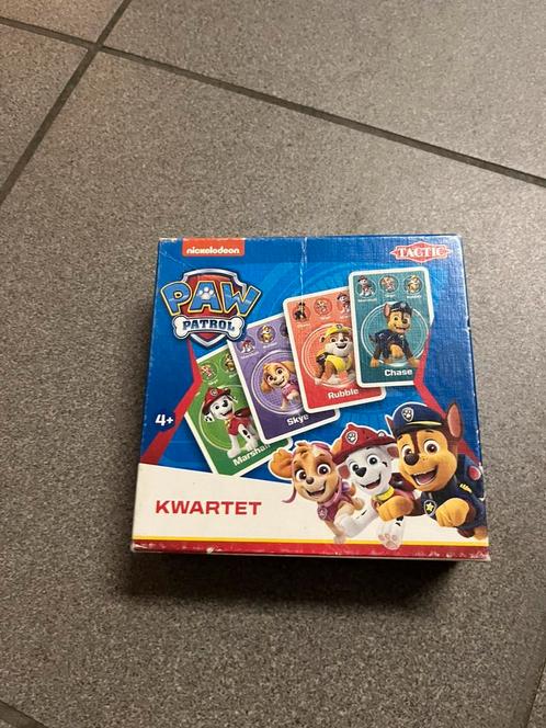 Paw Patrol kwartet, Hobby en Vrije tijd, Gezelschapsspellen | Kaartspellen, Gebruikt, Een of twee spelers, Drie of vier spelers
