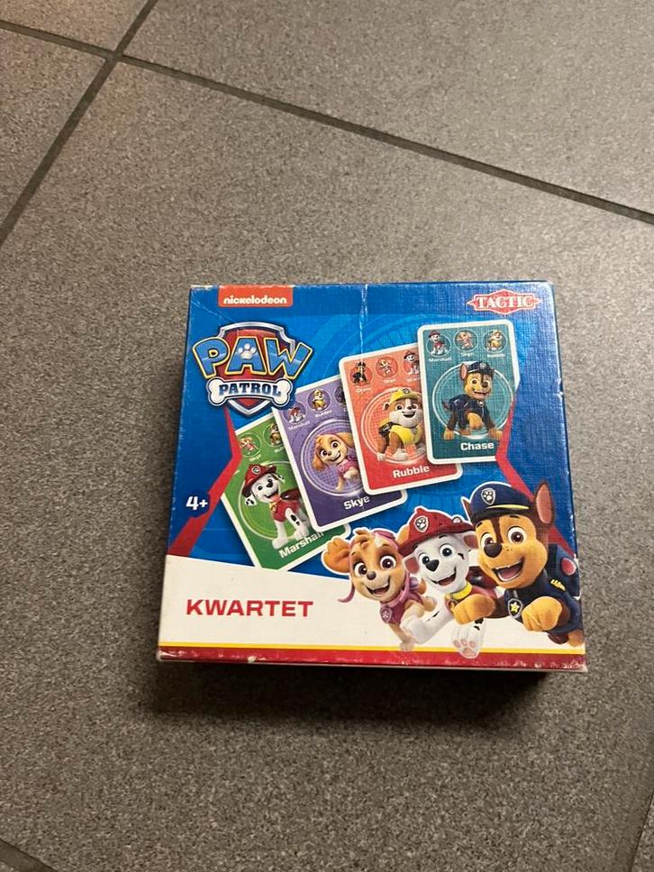 Paw Patrol kwartet, Hobby en Vrije tijd, Gezelschapsspellen | Kaartspellen, Gebruikt, Een of twee spelers, Drie of vier spelers