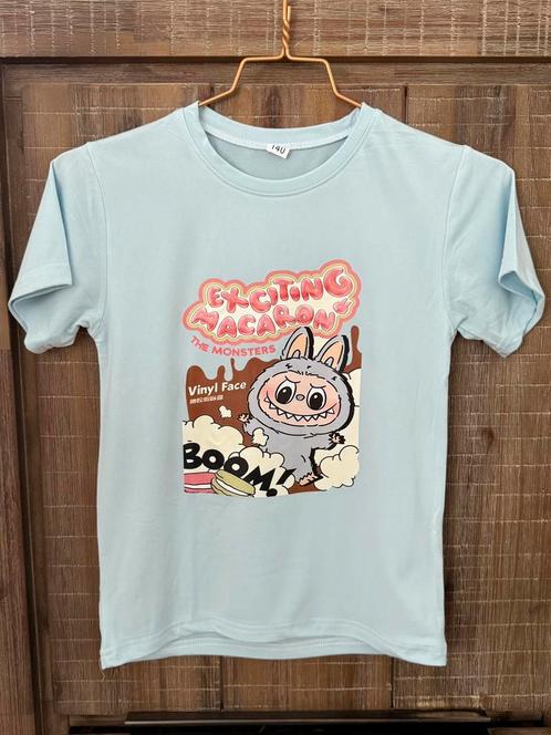 Super gave Labubu T-Shirt voor kinderen *NIEUW*, Kinderen en Baby's, Kinderkleding | Maat 128, Nieuw, Jongen of Meisje, Shirt of Longsleeve