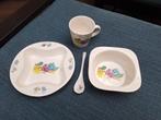 Nieuwrstaat kinder servies bestek set porselein porcelaine, Ophalen of Verzenden