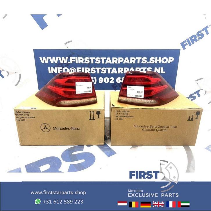 W166 GLE ACHTERLICHT SET A1669065501 + A1669065601 GLE KLASS, Auto-onderdelen, Verlichting, Mercedes-Benz, Gebruikt, Ophalen of Verzenden