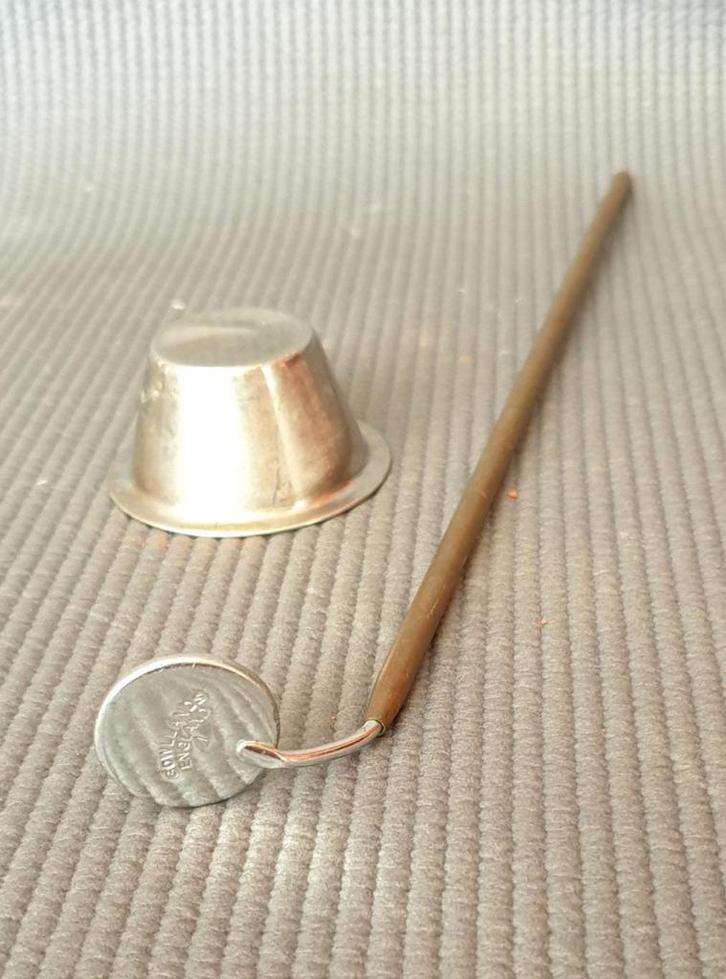 Vintage mondspiegel met kan - van Gowllands - England, Antiek en Kunst, Antiek | Gereedschap en Instrumenten, Ophalen of Verzenden