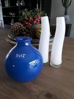 3 Dutz vaasjes, Ophalen of Verzenden, Overige kleuren, Glas, Minder dan 50 cm