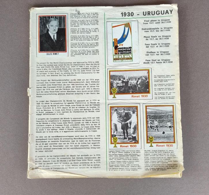 Panini WK 1974 Duitsland album met nagenoeg alle plaatjes, Verzamelen, Sportartikelen en Voetbal, Gebruikt, Poster, Plaatje of Sticker