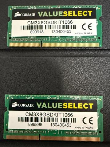 Corsair ValueSelect Intern Geheugen voor MacBook / Laptop beschikbaar voor biedingen