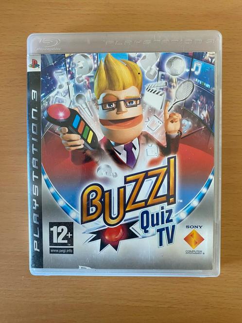 Buzz quiz tv (PS3), Spelcomputers en Games, Games | Sony PlayStation 3, Zo goed als nieuw, Puzzel en Educatief, 3 spelers of meer