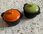 Vintage Siaki Porcelain Mini Cocottes - Set van 2 - Uniek en, Ophalen of Verzenden