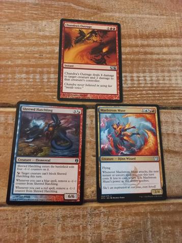 Blue red magic the gathering kaarten  beschikbaar voor biedingen
