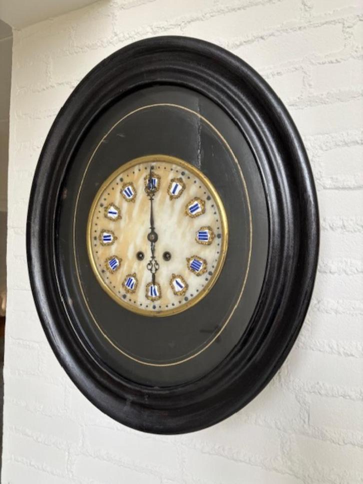 Antieke ossenoog wandklok (1830), Antiek en Kunst, Antiek | Klokken, Ophalen