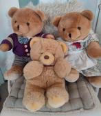 Familie beer, 3 pluche beren van Bijenkorf, Verzamelen, Ophalen of Verzenden, Zo goed als nieuw, Stoffen beer, Overige merken