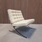 Knoll Barcelona chair - Venezia Relax Ivory, Ophalen of Verzenden