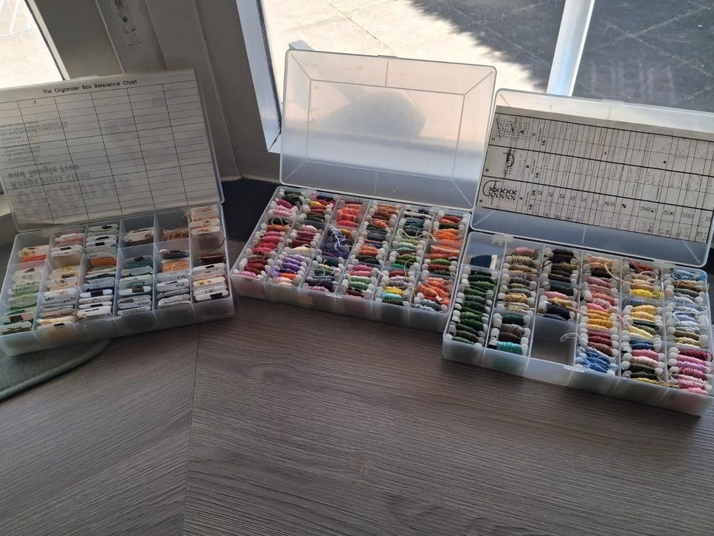 3 assortiment dozen met borduur garen, Ophalen of Verzenden, Nieuw, Breien of Haken, Wol of Garen