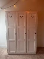 Prachtige Oude Houten Locker Kast met Drie Deuren, Huis en Inrichting, Ophalen, Gebruikt, 100 tot 150 cm, 150 tot 200 cm