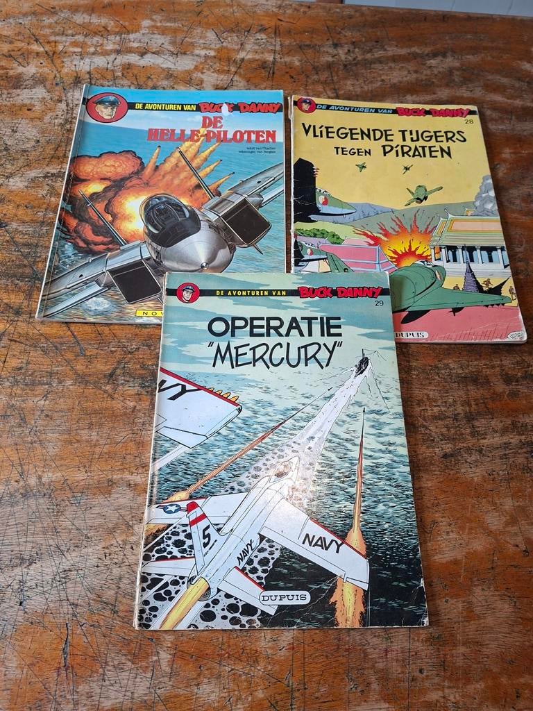 3 keer Buck Danny, Meerdere stripboeken, Ophalen of Verzenden, Gelezen