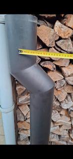 Enkelwandige kachelpijp met rozet, Ophalen of Verzenden, Vrijstaande haard, Houthaard