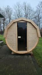 2,5M Barrel Sauna Gratis Levering en Plaatsing, Ophalen of Verzenden, Nieuw, Complete sauna