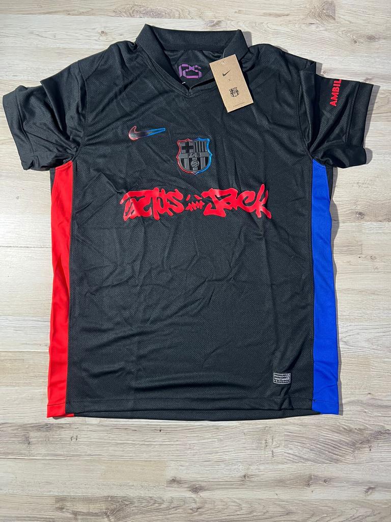 FC Barcelona x Cactus Jack T-shirt, Kleding | Heren, Maat 48/50 (M), Zwart, Nike, Nieuw