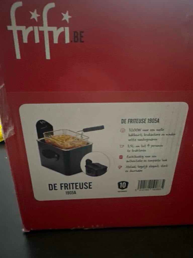 Fritel Friteuse 1905A - Als nieuw, Uitneembare binnenpan, ., Nieuw, 3 tot 4 liter