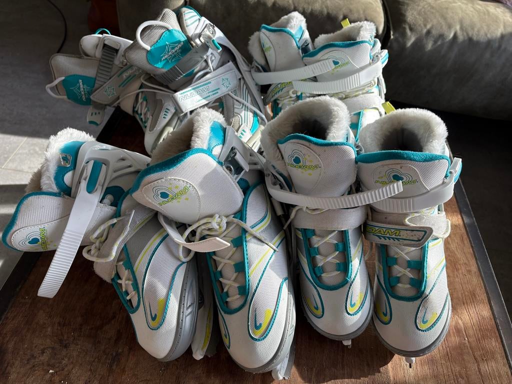 Nijdam schaatsen, vier paar, Sport en Fitness, Schaatsen, Ophalen of Verzenden, Zo goed als nieuw, Overige typen, Nijdam