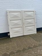 Openslaande garagedeur hardhout, Ophalen, Gebruikt, 120 cm of meer, Garagedeur