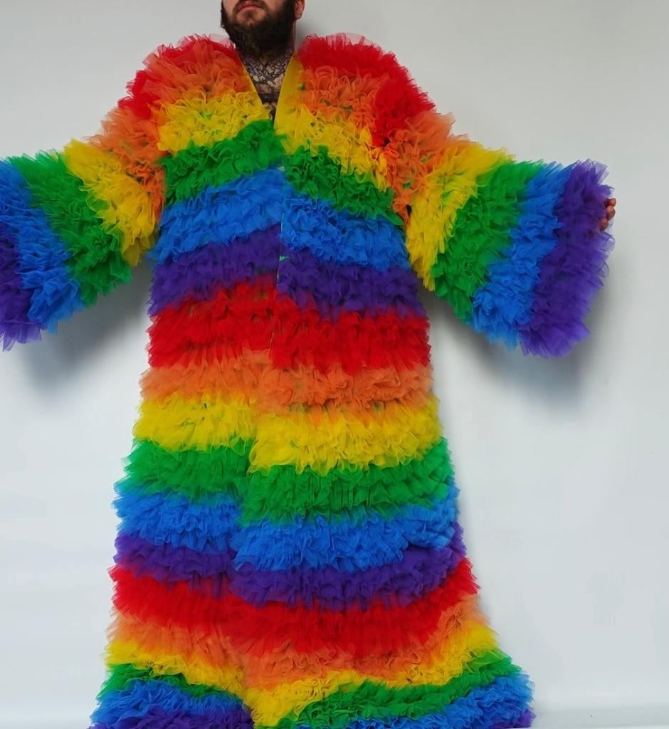 Regenboog Jas Drag Queen, Ophalen, Nieuw, Maat 42/44 (L), Overige kleuren