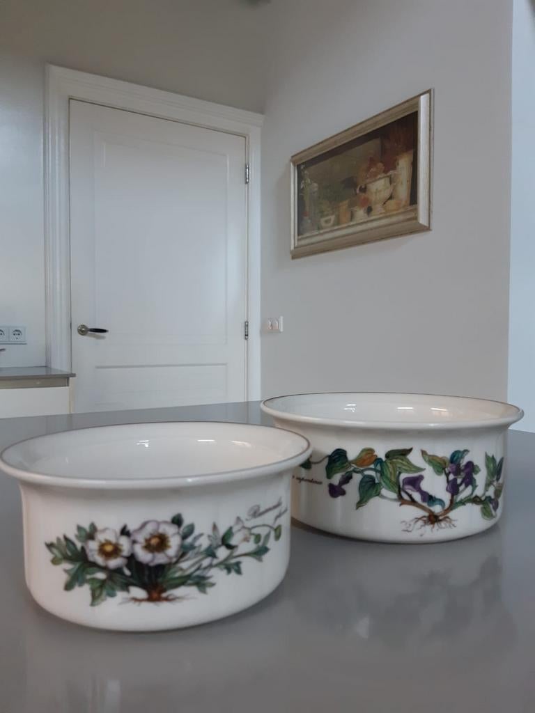 Ronde Ovenschalen Villeroy en Boch Botanica, Ophalen of Verzenden, Zo goed als nieuw, Overige stijlen, Schaal of Schalen