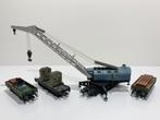 FLM: 5597 Krupp-Ardelt zware 90t kraanset met 1 sleutel *H0*, Ophalen, Gebruikt, Gelijkstroom, Fleischmann