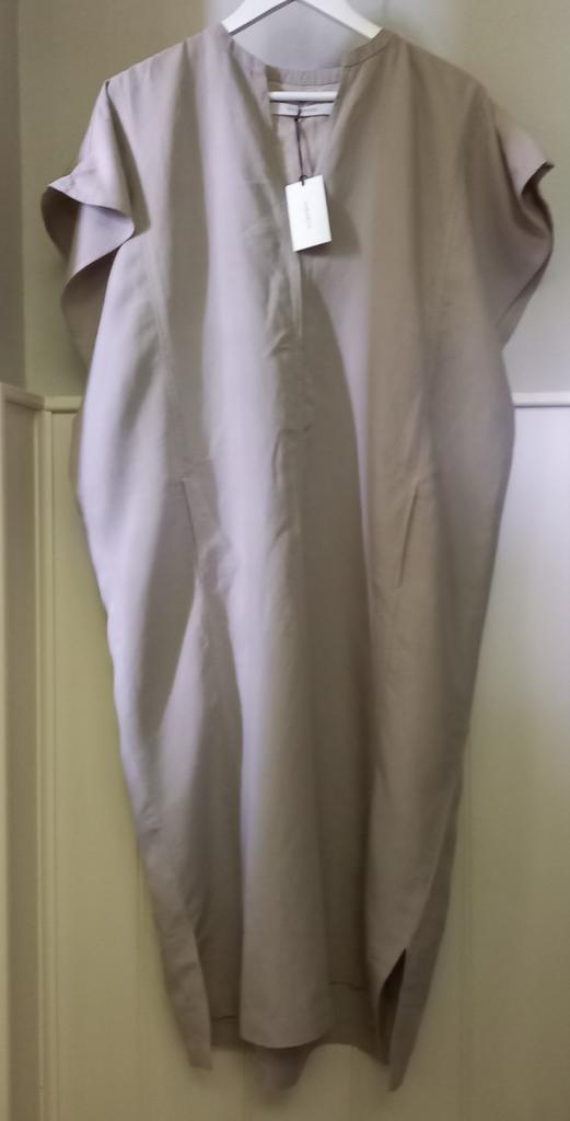 Humanoid loose fit linnenblend jurk, Ophalen of Verzenden, Nieuw, Maat 36 (S), Onder de knie