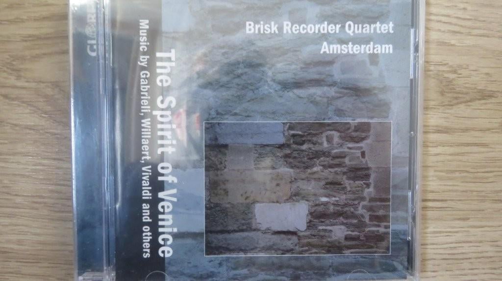 Cd: The Spirit of Venice, Brisk Recorder Quartet Amsterdam, Ophalen of Verzenden, Classicisme, Nieuw in verpakking, Kamermuziek