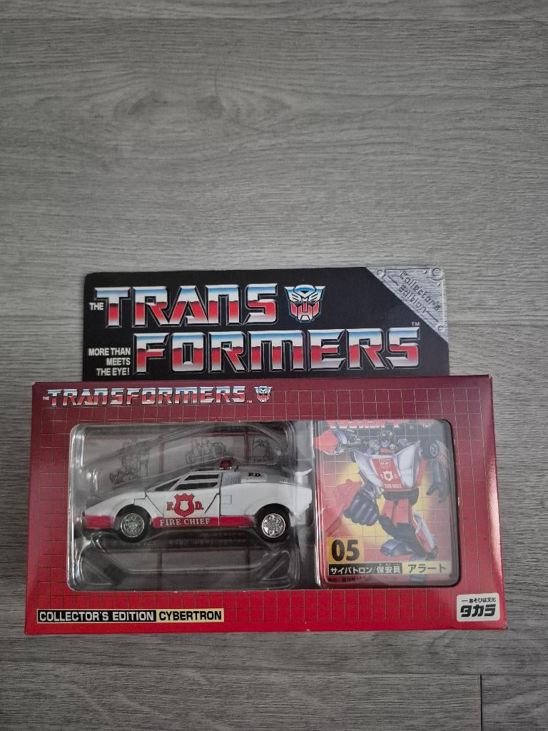Transformers Takara e-Hobby 05 Red Alert collector's edition, Verzamelen, Transformers, Overige generaties, Ophalen of Verzenden