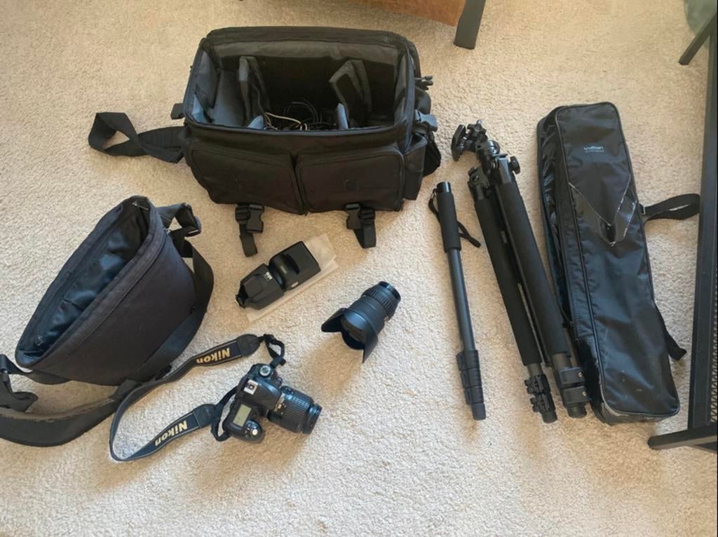 Nikon D50 spiegelreflex camera met extra lens en meer! €120, Ophalen, Gebruikt, Spiegelreflex, Nikon