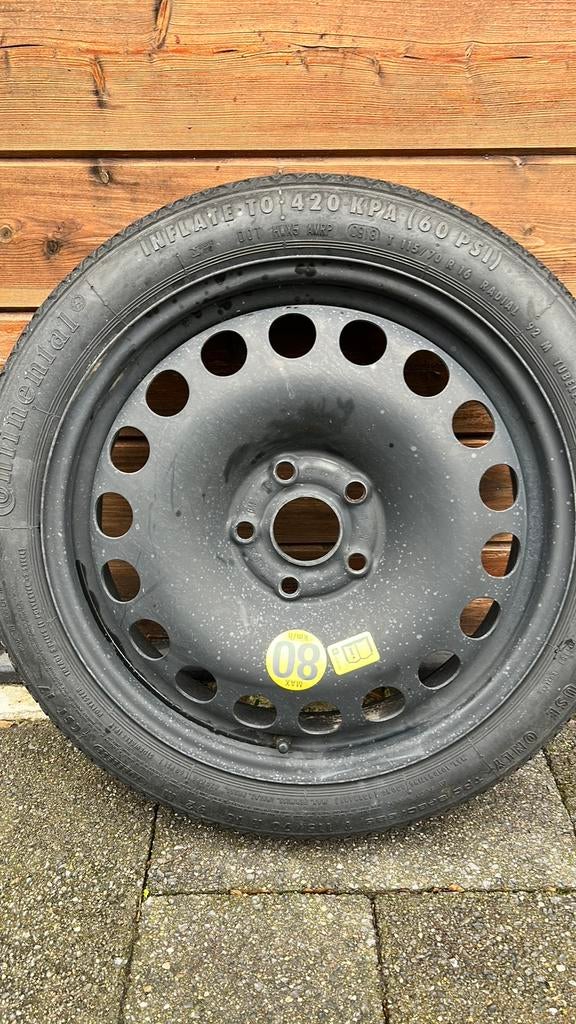 Reservewiel thuiskomer Continental maat zie fotos €25,-NIEUW, Ophalen of Verzenden, Nieuw