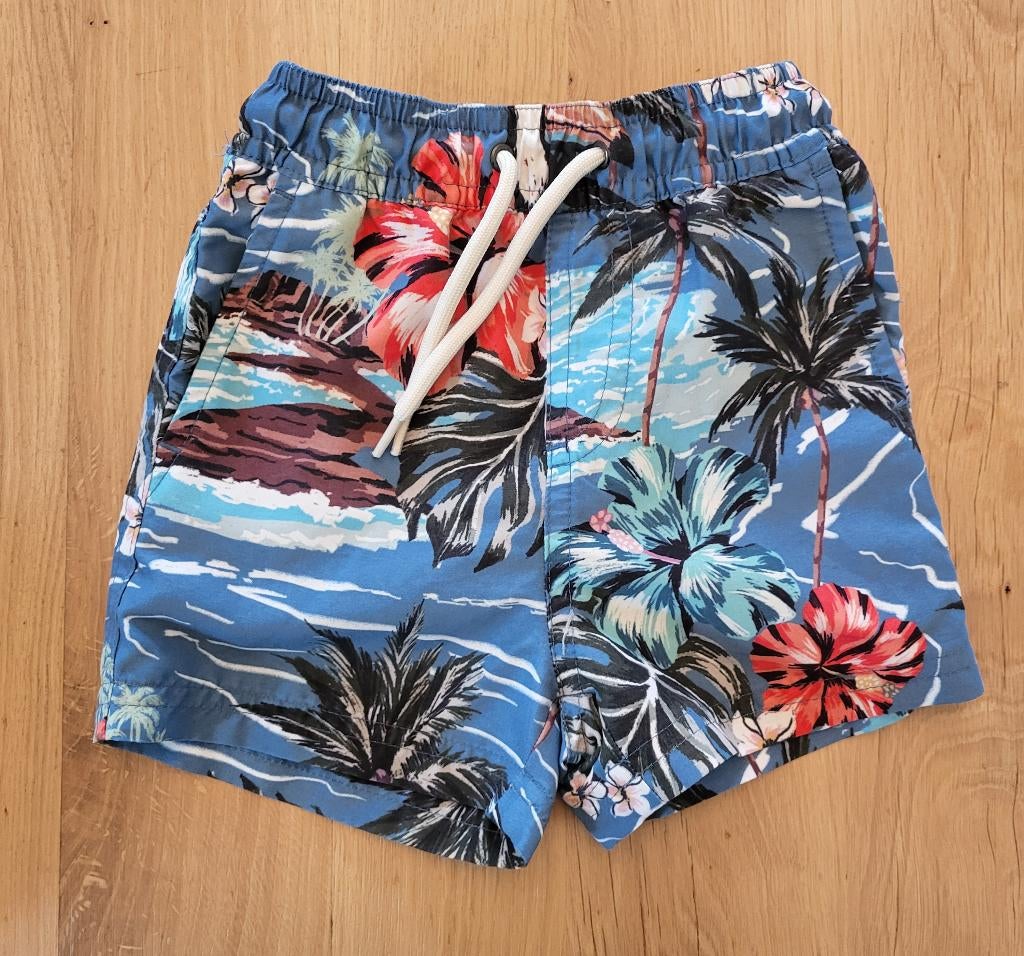 Next swimwear zwembroek, blauw, palmbomen, maat 80/86, Kinderen en Baby's, Babykleding | Maat 80, Broekje, Ophalen of Verzenden