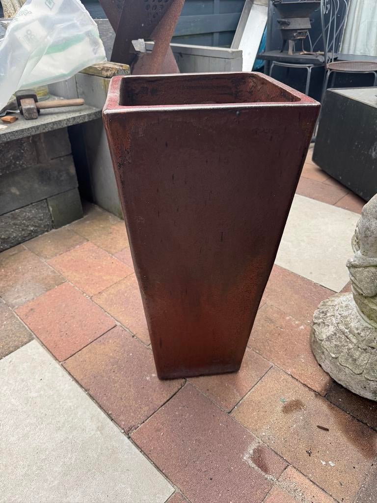 PLANTENBAK, Steen, Vierkant, Ophalen of Verzenden, Zo goed als nieuw