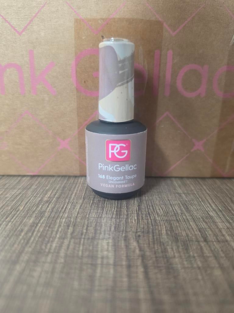 Pink Gellac 168 Elegant Taupe, Ophalen of Verzenden, Gebruikt, Handen en Nagels, Make-up