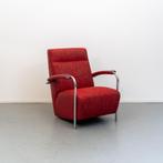 1x Leolux Scylla hoge rug - rood gemeleerde stof