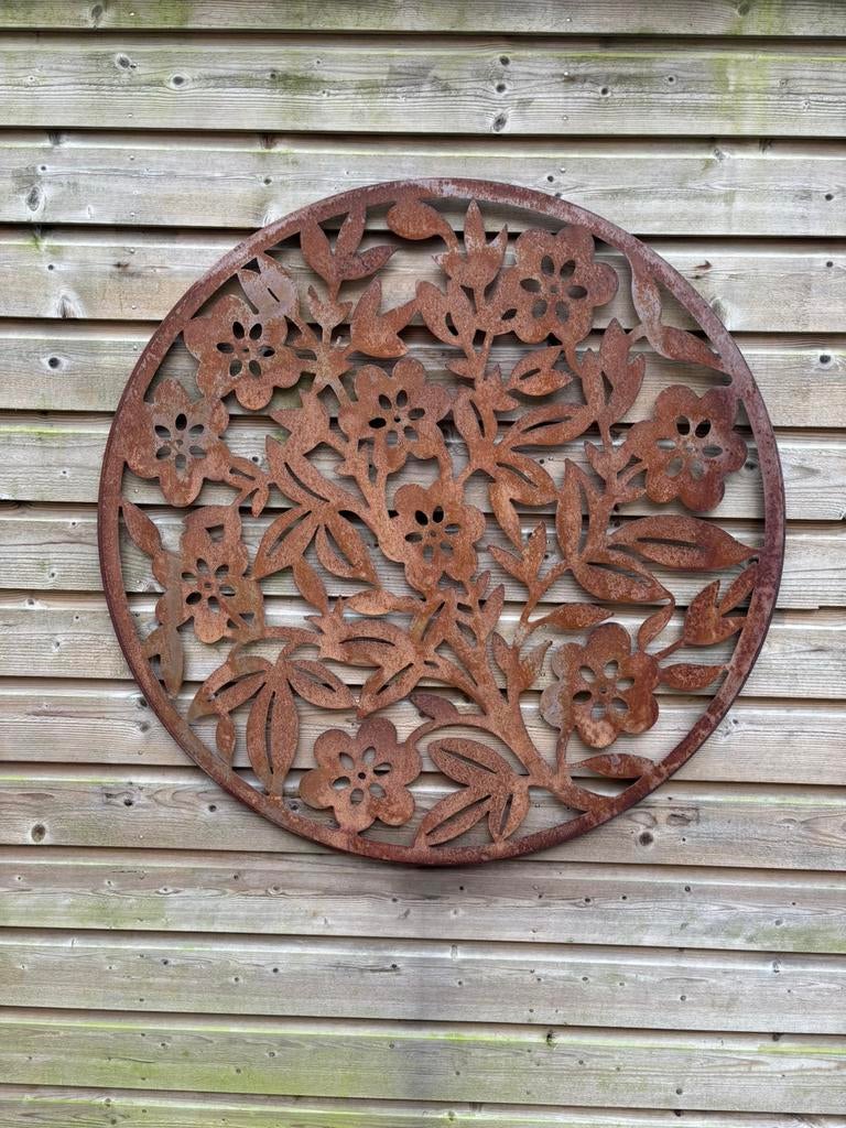 Cortenstaal wand decoratie, Tuin en Terras, Ophalen, Gebruikt