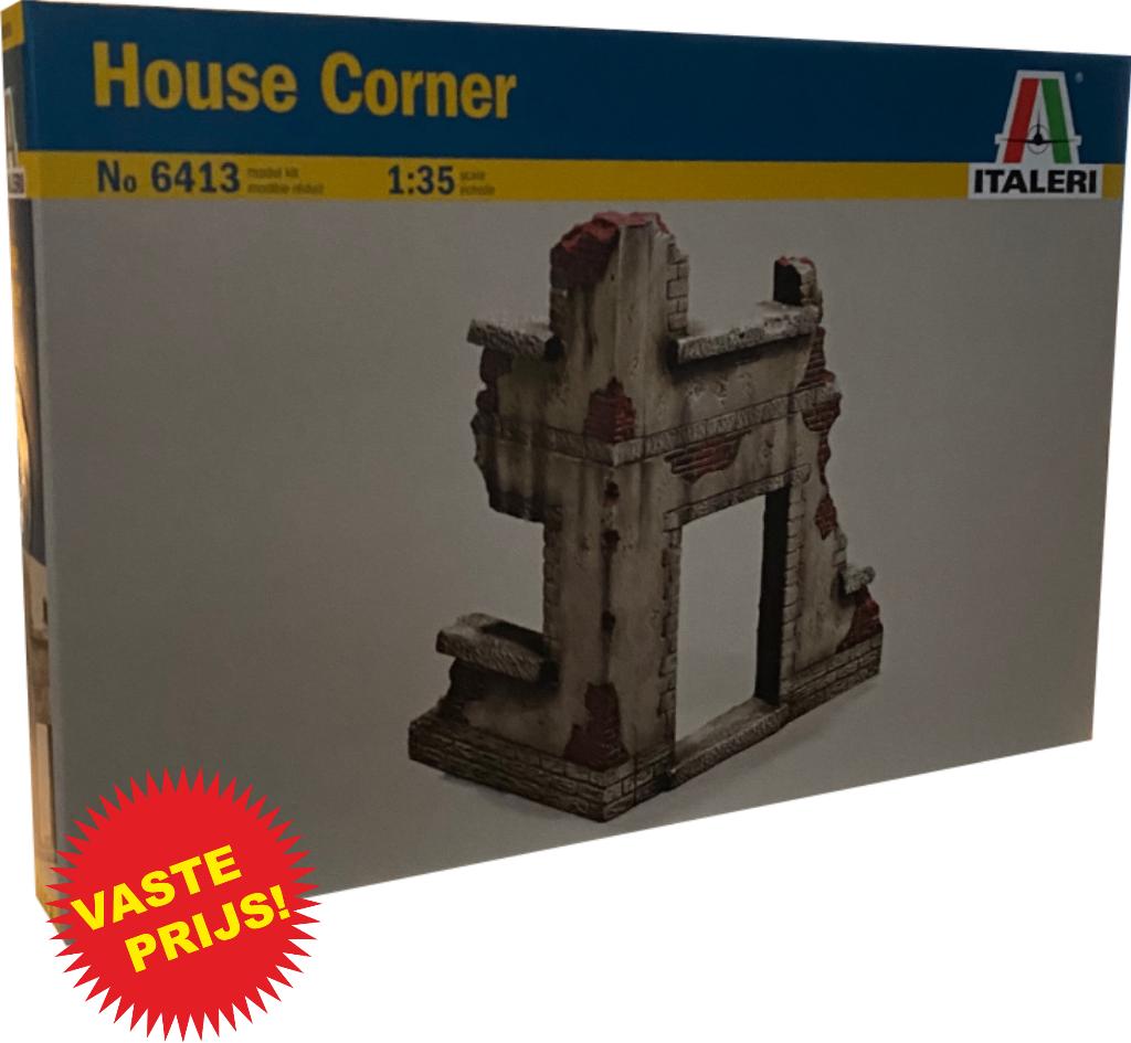 House Corner (Italeri 6413) 1/35, Hobby en Vrije tijd, Modelbouw | Figuren en Diorama's, Ophalen of Verzenden, Nieuw, 1:35 tot 1:50