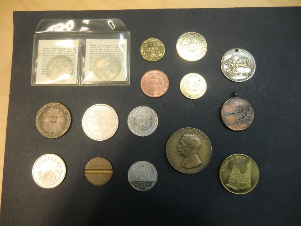Diverse penningen, tokens en medailles, Ophalen of Verzenden, Overige materialen, Nederland