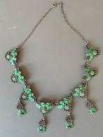 Halsketting | vintage | emaille details, Sieraden, Tassen en Uiterlijk, Antieke sieraden, Ophalen, Overige materialen, Ketting