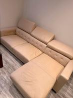 Leren Hoekbank, Ophalen of Verzenden, Gebruikt, Leer