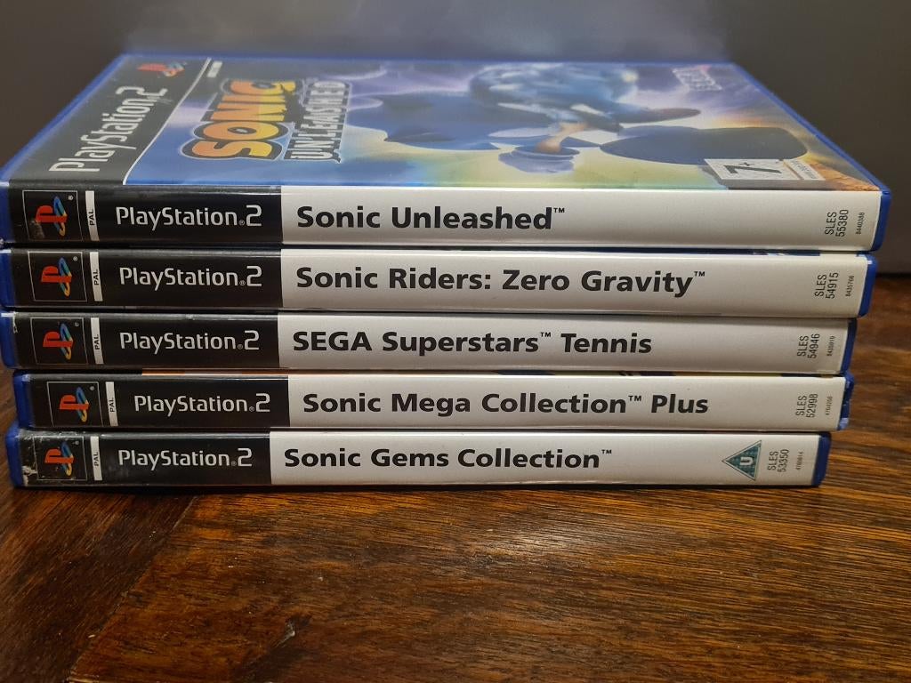 Sonic Games PS2, Spelcomputers en Games, Games | Sony PlayStation 2, Avontuur en Actie, 1 speler, Ophalen of Verzenden, Zo goed als nieuw