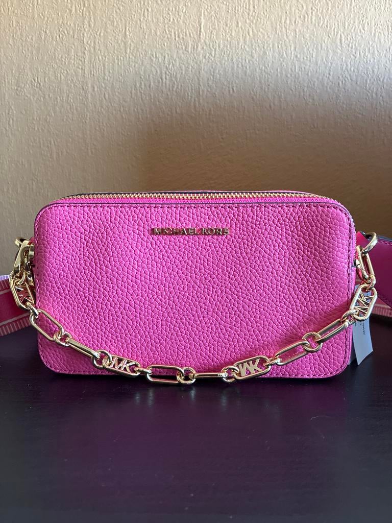 Nieuwe Michael Kors Crossbody Tas - Roze met gouden details, Ophalen of Verzenden, Nieuw, Roze, Schoudertasje