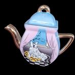 Vintage Keramische Miniatuur Theepot Hond en Puppy's, Ophalen of Verzenden