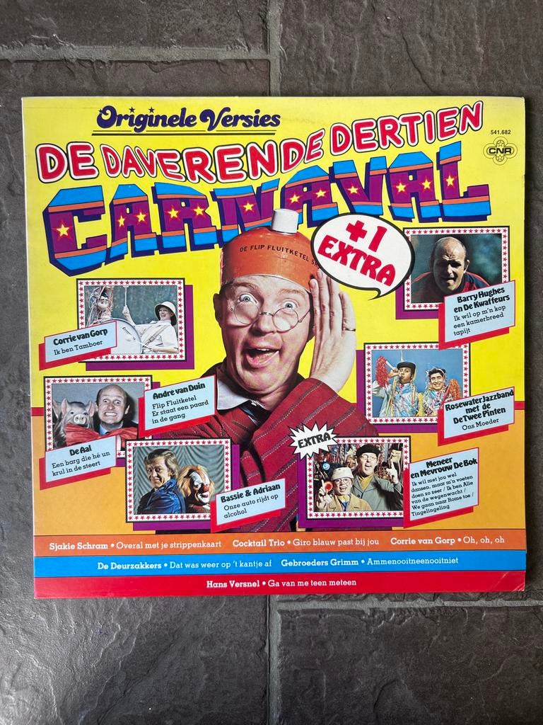 De Daverende Dertien Carnaval +1 Extra LP, Gebruikt, Originele persing, Ophalen of Verzenden, 1970 - 1979