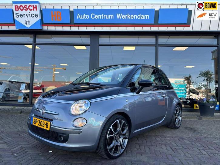 Fiat 500 1.2 Lounge, Auto's, Fiat, Bedrijf, Te koop, ABS, Airbags, Airconditioning, Bluetooth, Boordcomputer, Centrale vergrendeling